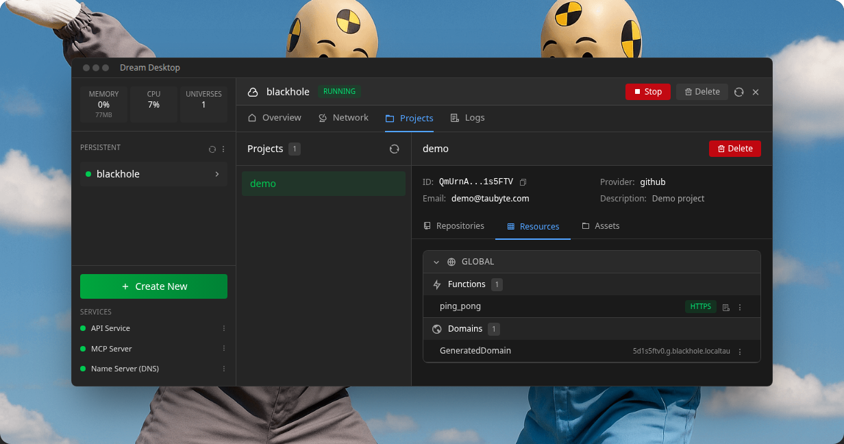 Test desktop with pipelines and checks